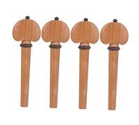 Toddmomy 4pcs Cello Tuning Pegs Durable Non Slip Knobs Smooth Surface Edges Professional Cello Parts Replacement Accessories