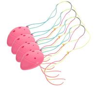 Toddmomy 4pcs Children Ocarina Instrument Beginners Practice Ocarina Easy to Learn Melodious Tunes Lightweight Abs Material Pink Choice on Special Festivals