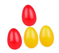 Toddmomy 4Pcs Colorful Hitting Eggs Wooden Percussion Musical for Educational Sound Playthings Lightweight for Home Entertainment Music Teaching