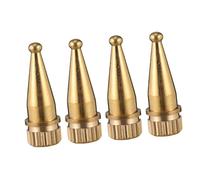 Toddmomy 4Pcs Copper Speaker Spikes Shockproof Stand Base Speaker Feet Vibration Isolation Leveling Feet for Audio Equipment Support