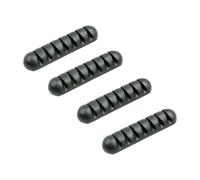 Toddmomy 4Pcs Desktop Cable Organizers Wire Holder Cord Storage Organizer for Home Office Desk Accessories Black Simple Wire Management Tool