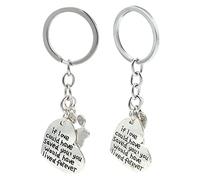 Toddmomy 4pcs Dog Paw Keychains Creative Pet Souvenir Key Holders Hand Engraved If Love Could Have Saved You Memorial Keyring for Dog for Backpack Car Keys Handbag
