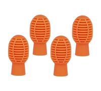 Toddmomy 4Pcs Drumstick Covers Mute Protectors for Quiet Drum Practicing Lightweight Portable present for Drummers Professional Drum Stick Protectors Orange