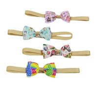 Toddmomy 4pcs Easter Bow Tie Cat Collar Decorative Pet Accessories for Cats and Dogs Easter Patterns Comfortable and Soft for Photography and Festive Celebrations