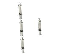 Toddmomy 4pcs Emergency Whistle Loud Survival Whistle Made of Titanium Alloy for Outdoor Camping Hiking Boating and Hunting Lightweight Easy to Carry for Safety and Sports Activities