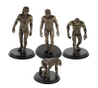 Toddmomy 4pcs Evolution Teaching Tool Plastic Primitive Human Models for School Home Education Simulation Figures of Australopithecus for Classroom Learning and Display