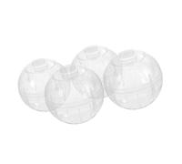Toddmomy 4Pcs Exercise Ball for Small Pets Interactive Hamster Running Silent Activity Wheel for Dwarf Rats Gerbils and Small Animals Durable and Engaging
