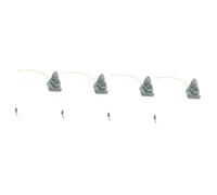 Toddmomy 4pcs Fisherman Figurine for Aquariums Elegant Landscape Ornament for Fish Tanks Resin Fisherman for Decor for Collectors and Nature