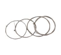 Toddmomy 4pcs Flat Wound Bass Strings Electric Bass Guitar Strings Alloy and Steel Material