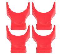 Toddmomy 4pcs Football Kicking Tees Safe Base and Optimized Ball Positioning, Sturdy Red Pp Material, Suitable for Home and Sports Classroom Use, Stable Platform for Youth and Adult