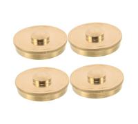 Toddmomy 4pcs French Horn Caps Horn Cover French Protective Valve Cover Accessories Metal Bottom Protector Valve Guard Golden