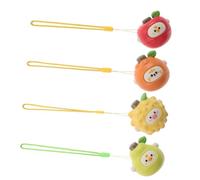 Toddmomy 4pcs Fruit Spinning Top for Lightweight Interactive Collision Play Learning for Kindergarten Classroom Party Favors Enhancing Hand-eye Coordination and Color Recognition