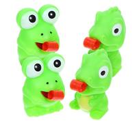 Toddmomy 4pcs Funny Frog and Dinosaur Squeeze with Tongue Out Rebound Stress Relief Sensory for Teens Calming Fidget for Party Favors and Anxiety Relief