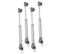 Toddmomy 4pcs Gas Strut Lift Support for Overhead Cabinets Gas Spring with Metal Mounting Plate Slow Close Dampers for Kitchen Furniture Doors and Storage Boxes