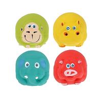 Toddmomy 4pcs Interactive Latex Squeaky Dog Chew Toys Animal Shape Teething for Dogs Fun Fetch Toys for Breeds