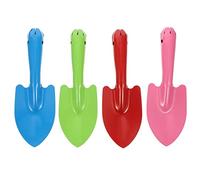 Toddmomy 4pcs Kids Gardening Tools, Mini Trowel Set Colorful Metal Hand for Kids Safe Beach Sandbox Toy Garden Tools