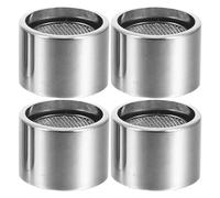 Toddmomy 4pcs Kitchen Tap Aerator Filter - 22mm Stainless Steel Faucet Aerator Replacement Parts - Water Saver Anti-Splash Spout Nozzle Sink Part for Home