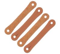 Toddmomy 4pcs Leather Drumstick Control Clips Drum Stick Finger Grip Straps for 5a 7a Drumsticks Non-slip Auxiliary Tool for Beginner Drummers Random Color