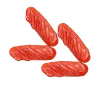 Toddmomy 4pcs Lifelike Artificial Hot Dog Model Realistic Fake Sausage Food Props for Photography Home Decor and Restaurant Displays Lightweight and Fade Resistant