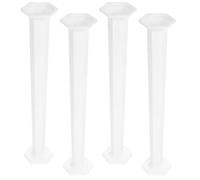 Toddmomy 4pcs Mini Roman Column Statue Photo Props Pillar Decoration for Living Room and House Table Decor with Sturdy Ps Material and Creative Design