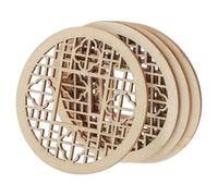 Toddmomy 4pcs Miniature Diy Window Frames for Mini House Model Kits, Small House Accessories Tiny Window Decor, Miniature Things and Dollhouse Adornment for Craft and Model Building