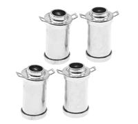 Toddmomy 4pcs Miniature Dollhouse Milk Jug Alloy Retro Vintage Metal Cream Can for Tiny House Scene Model Home Crafts Pretend Kitchen Supplies