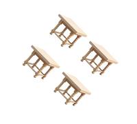 Toddmomy 4pcs Miniature European Style Tea Table Ornament Small Furniture Decor for Dollhouses for Living Room and Dining Spaces Enhances Imagination and Creativity