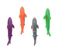 Toddmomy 4Pcs Multi Function Diving Sharks Adorable Summer Pool for Lightweight Portable Design for Fun Swimming Activities Safe Water Accessories