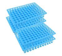 Toddmomy 4pcs Multifunctional Test Tube Holder Rack for Vial Stand with Stable Structure Easy-clean Sample Container Organizer for Science Experiments and Educational Play