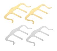 Toddmomy 4pcs Music Holder Clip Metal Music Page Clips for Reading Sermons Notes and Piano Sheets Random