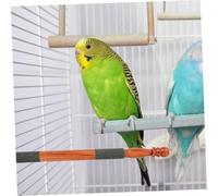 Toddmomy 4pcs Natural Bird Perch Stand with Rough Surface Grinding Stick for Beak and Claw Care Dual Function Cage Accessories for Cockatiels Lorikeets Conures Parakeets