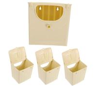 Toddmomy 4pcs Plastic Bird Nesting Box Hanging Bird Breeding House for Parakeets Budgie Incubation Cage Accessories Pet Mating Nest Suitable for Cage Use