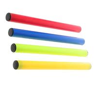 Toddmomy 4pcs Plastic Relay Race, Smooth Rolled Edges, Lightweight Track Field Equipment for School Games, Sprint Training and Team Relay Races Random Color