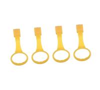 Toddmomy 4Pcs Portable Pull Rings Bright Colors Ergonomic Nursery Cot Rings for Cribs and Playpens Comfortable -Assist for Boy Girl Learning to Stand and Walk Random Color