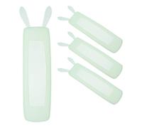 Toddmomy 4pcs Protective Silicone Remote Case for Tv and Air Conditioner Remotes, Universal Fit with Flexible Material, Cute Rabbit Ear Design, for Living Room and Home Use