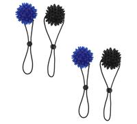 Toddmomy 4pcs PVC Hand Grip Strengthener Balls with Spiky Massage Design Elastic Hand Exercise Squeezers for Finger Flexibility Palm Acupoint Stimulation Portable Fitness Therapy Tool