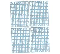 Toddmomy 4pcs Rabbit Bedding for Hutch Plastic Bunny Foot Mats Litter Tray Mats for Rabbit Sturdy Safe Foot Pads
