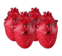 Toddmomy 4pcs Realistic Bloody Heart Prop for Halloween Decorations Creepy Human Body Part for Horror Themed Parties and Haunted Houses Versatile Scary Organ Accents