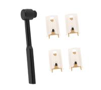 Toddmomy 4pcs Record Player Needle Replacement Stylus with Robust Aluminum Shaft and Cleaning Brush High Fidelity Sound for Vinyl Turntables Compatible with Multiple Phonograph Models Easy