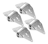 Toddmomy 4pcs Residential Garage Door Hinges Replacement Bracket Heavy Duty Thick Design Door Closer for Home Garage Parts