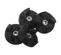 Toddmomy 4pcs Rubber Drive Coupling for Blender Mixer 4 Teeth Blender Replacement Kit Kitchen Repair Parts for 5mm Thread Coupler Black