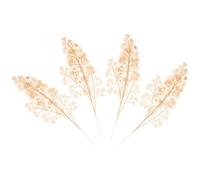 Toddmomy 4pcs Shape Flower Bouquet Gold Plastic Wedding Decor