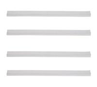 Toddmomy 4pcs Snowboard Nose Protectors: 35cm White Skateboard Edge Guards, Scratch Resistant Anti-Chip Strips for All-Mountain, Park and Freestyle Snowboards