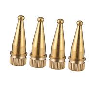 Toddmomy 4pcs Speaker Copper Feet Shockproof Speaker Support Copper Material Golden Colour Sound Quality for Instrument and Turntable Recorder