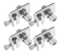Toddmomy 4pcs Stainless Steel Solar Panel Grounding Clips Cable Ground Lug Clamp for Wire Management, Sturdy Design Ensuring Stability and Reliability, Suitable for Outdoor Solar