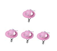 Toddmomy 4pcs Summer Outdoor Dog Bucket Hat Decorative Pet Hat for British Bulldogs Sun Protection