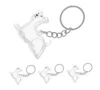 Toddmomy 4pcs Transparent Pet Hair Keepsake Box Keepsake Keyring Wallet Stylish Memorial Pendant Bag Charm for Preserving and Emotional Connection