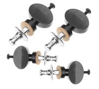 Toddmomy 4pcs Ukulele String Tuning Pegs Adjustable Tuning Keys with Small Screw Strong Metal and Plastic Construction Essential Replacement for Ukulele Accessories