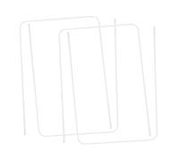 Toddmomy 4pcs Universal Outdoor Croquet Metal Hoops Replacement Wickets Set 8x5 Inch Lawn Game Goal Accessories for Backyard Family Play