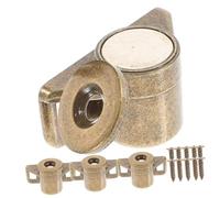 Toddmomy 4pcs Vintage Zinc Alloy Magnetic Cabinet Door Catches Strong Holding Latches for Furniture Cupboards Closets Heavy-Duty Magnetic Closures for Wardrobe and Pantry Doors